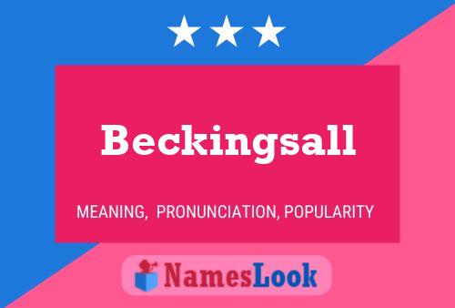 Beckingsall Naam Poster