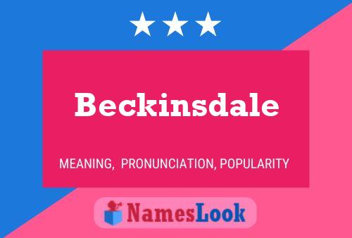 Beckinsdale Naam Poster