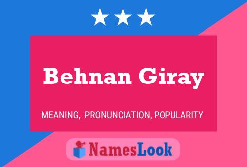 Behnan Giray Naam Poster