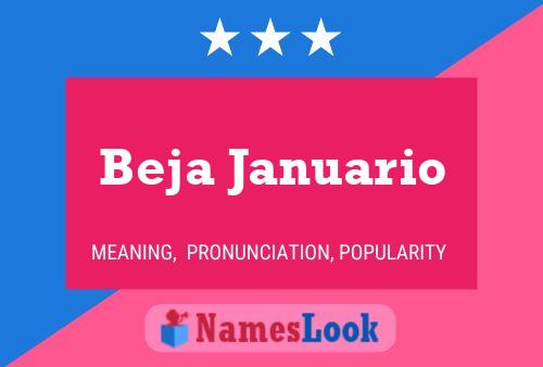 Beja Januario Naam Poster