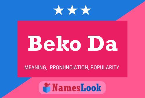 Beko Da Naam Poster