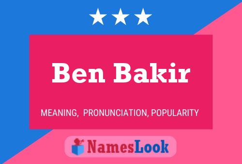 Ben Bakir Naam Poster