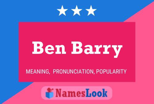 Ben Barry Naam Poster