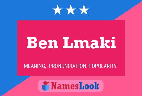 Ben Lmaki Naam Poster