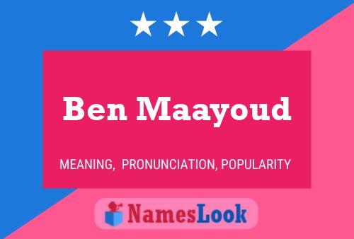 Ben Maayoud Naam Poster