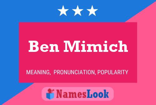 Ben Mimich Naam Poster