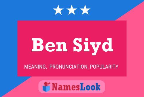 Ben Siyd Naam Poster