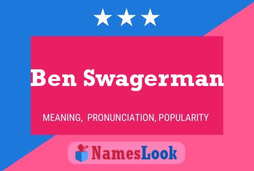 Ben Swagerman Naam Poster