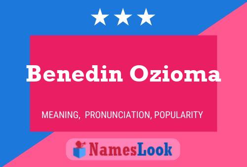 Benedin Ozioma Naam Poster