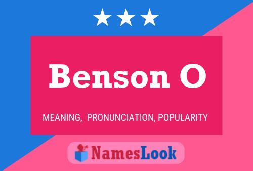 Benson O Naam Poster