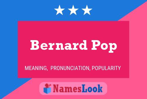 Bernard Pop Naam Poster