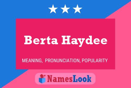 Berta Haydee Naam Poster