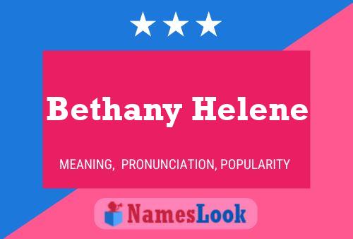 Bethany Helene Naam Poster