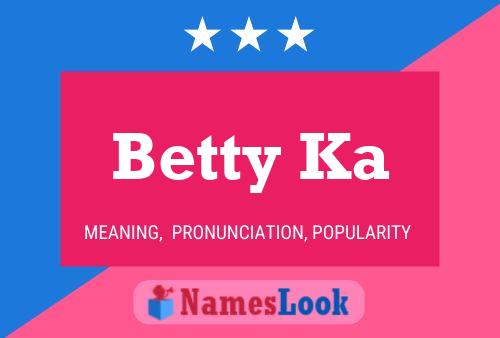 Betty Ka Naam Poster