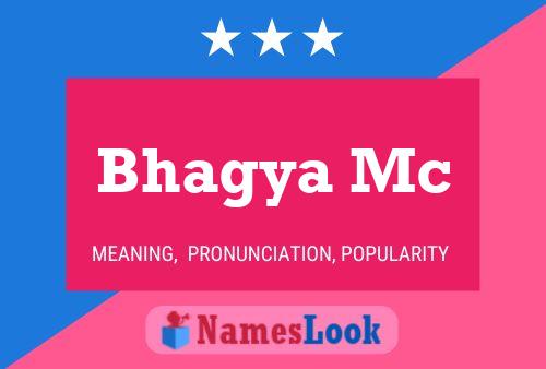 Bhagya Mc Naam Poster