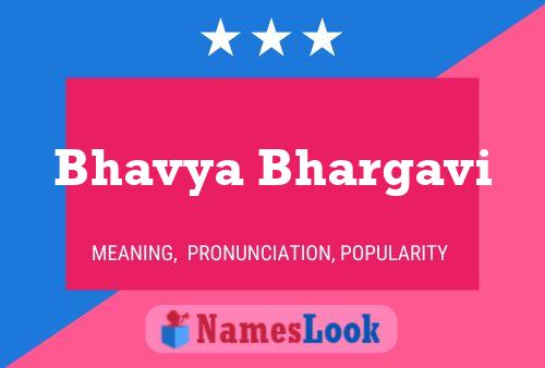 Bhavya Bhargavi Naam Poster