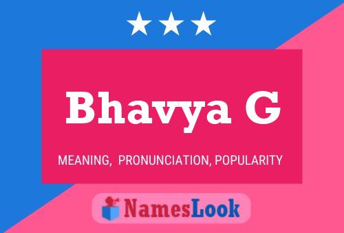 Bhavya G Naam Poster