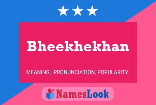 Bheekhekhan Naam Poster