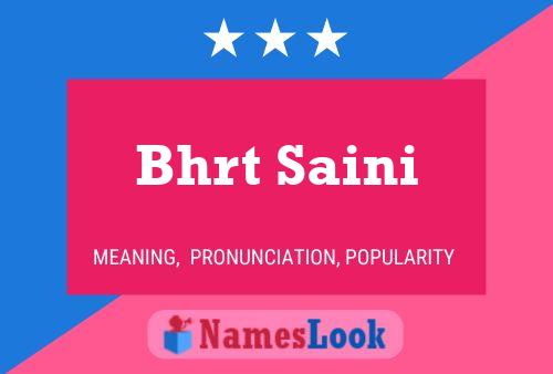 Bhrt Saini Naam Poster