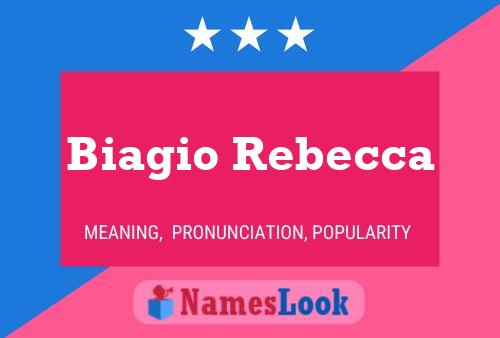 Biagio Rebecca Naam Poster