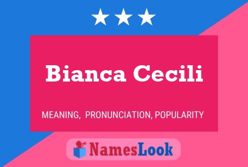 Bianca Cecili Naam Poster