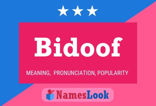 Bidoof Naam Poster