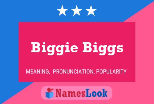 Biggie Biggs Naam Poster