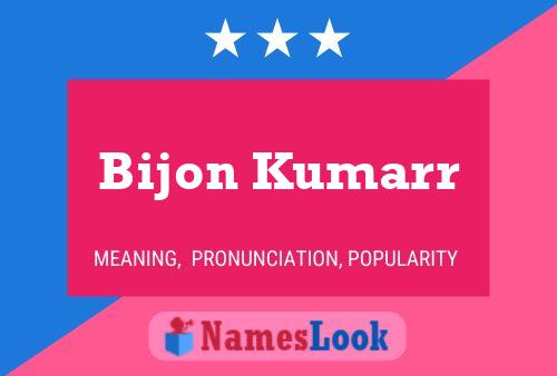 Bijon Kumarr Naam Poster