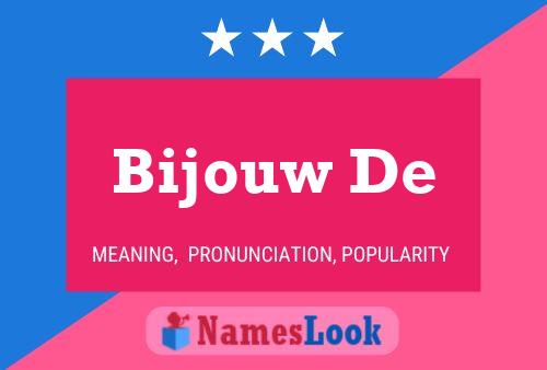 Bijouw De Naam Poster