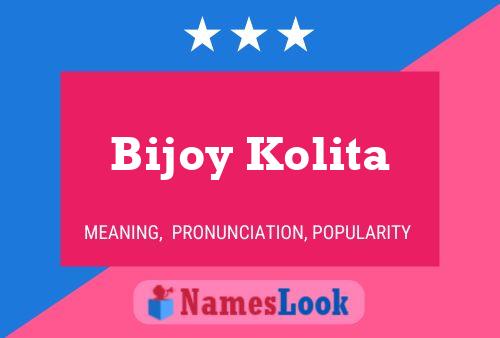 Bijoy Kolita Naam Poster