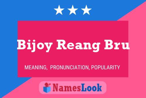 Bijoy Reang Bru Naam Poster