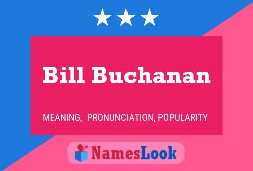 Bill Buchanan Naam Poster