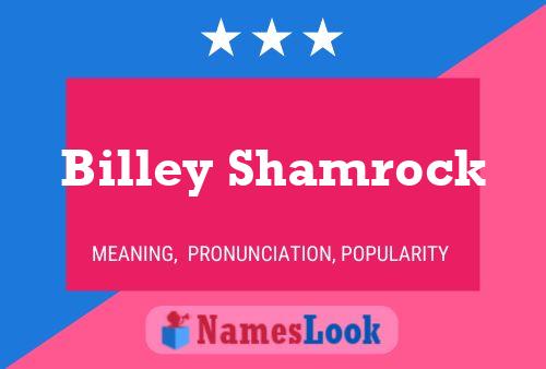 Billey Shamrock Naam Poster