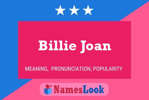 Billie Joan Naam Poster