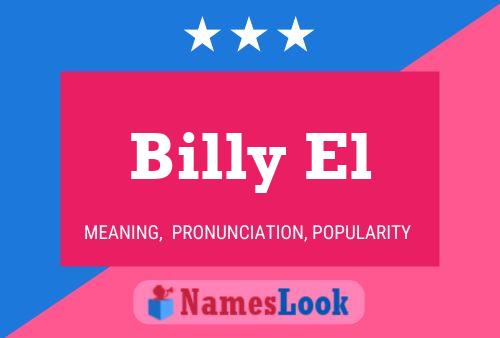 Billy El Naam Poster