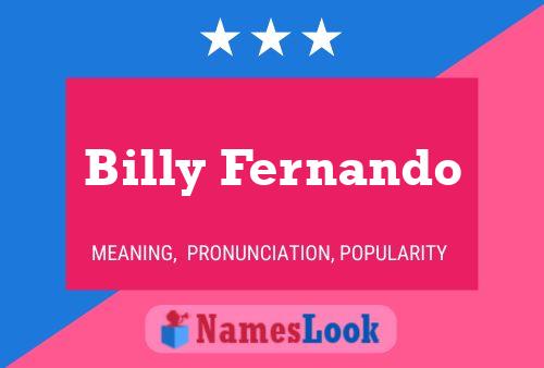 Billy Fernando Naam Poster