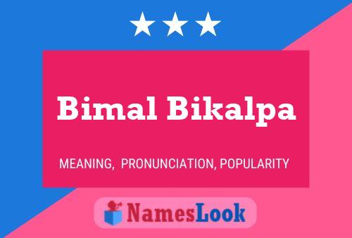 Bimal Bikalpa Naam Poster