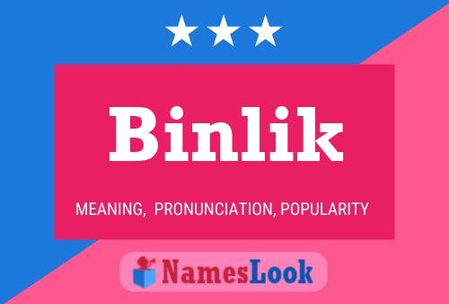 Binlik Naam Poster