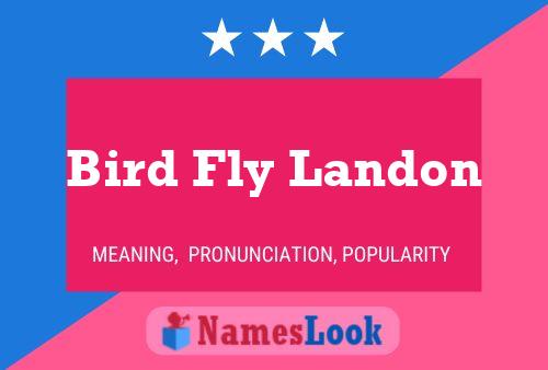 Bird Fly Landon Naam Poster