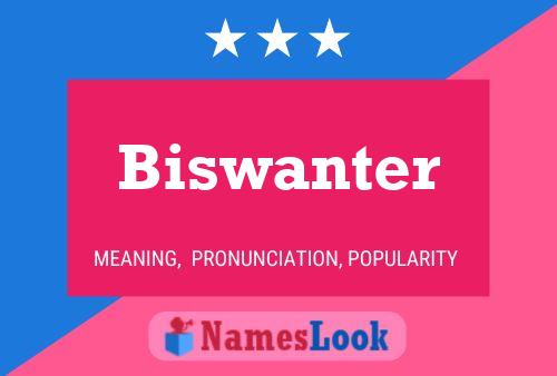 Biswanter Naam Poster