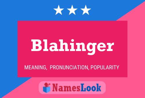 Blahinger Naam Poster