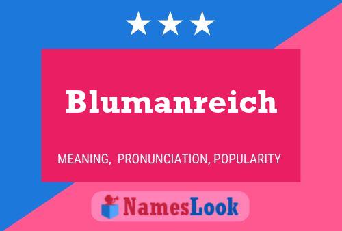 Blumanreich Naam Poster