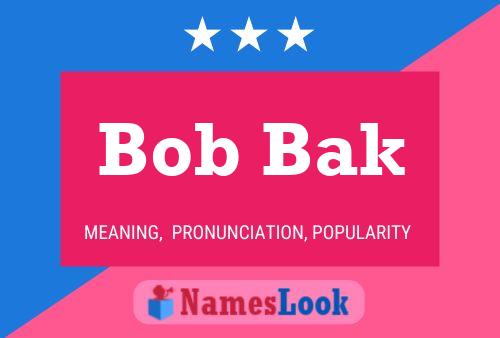 Bob Bak Naam Poster