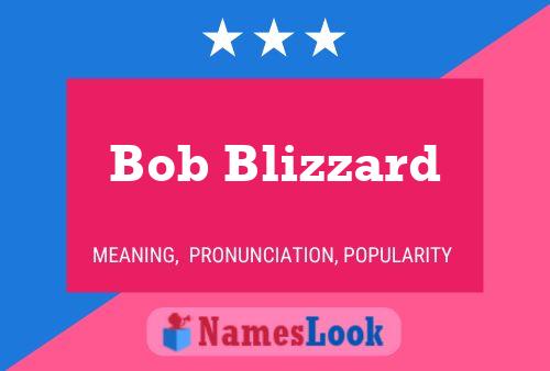 Bob Blizzard Naam Poster