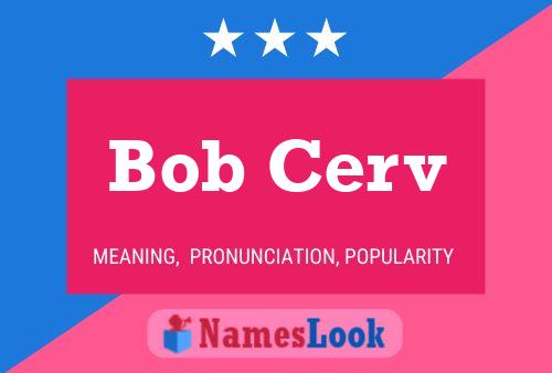 Bob Cerv Naam Poster