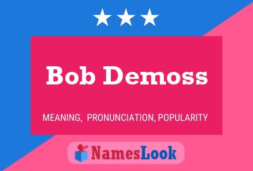 Bob Demoss Naam Poster