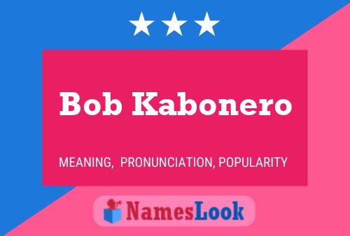 Bob Kabonero Naam Poster