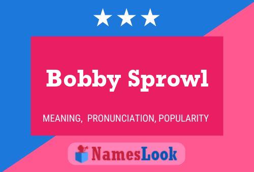 Bobby Sprowl Naam Poster