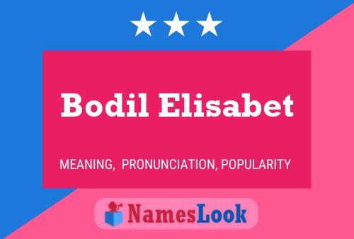 Bodil Elisabet Naam Poster