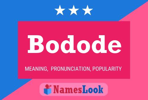 Bodode Naam Poster